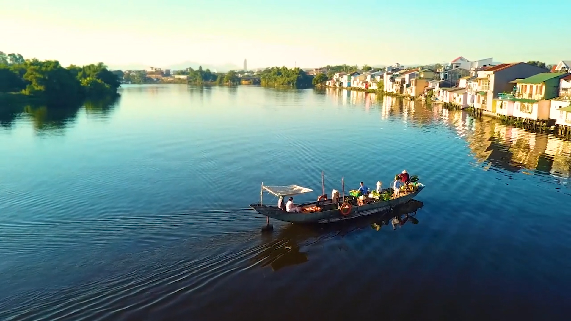 Bến đò ngang Bao Vinh - Phố cổ Bao Vinh - Huế